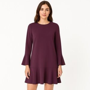 REVOLVE Susana Monaco Burgundy Ruffle Dress Size M